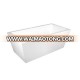 Empava 63" Contemporary Bathroom Freestanding White Color Acrylic Bathtub Soaking SPA Tub